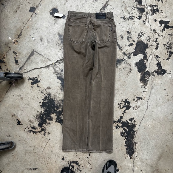 Brown Chinos Relaxed Fit Cotton Blend